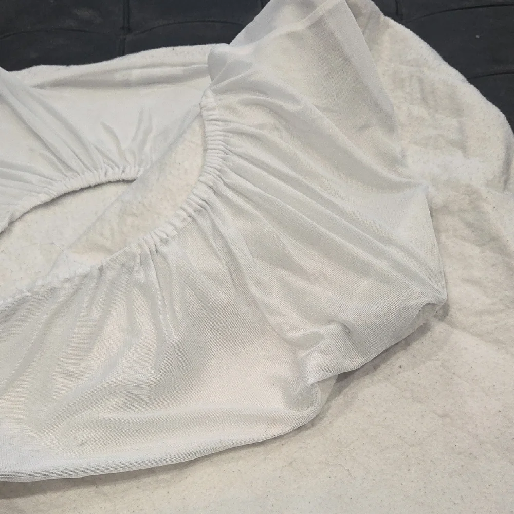 White Crib Waterproof Mattress Cover
